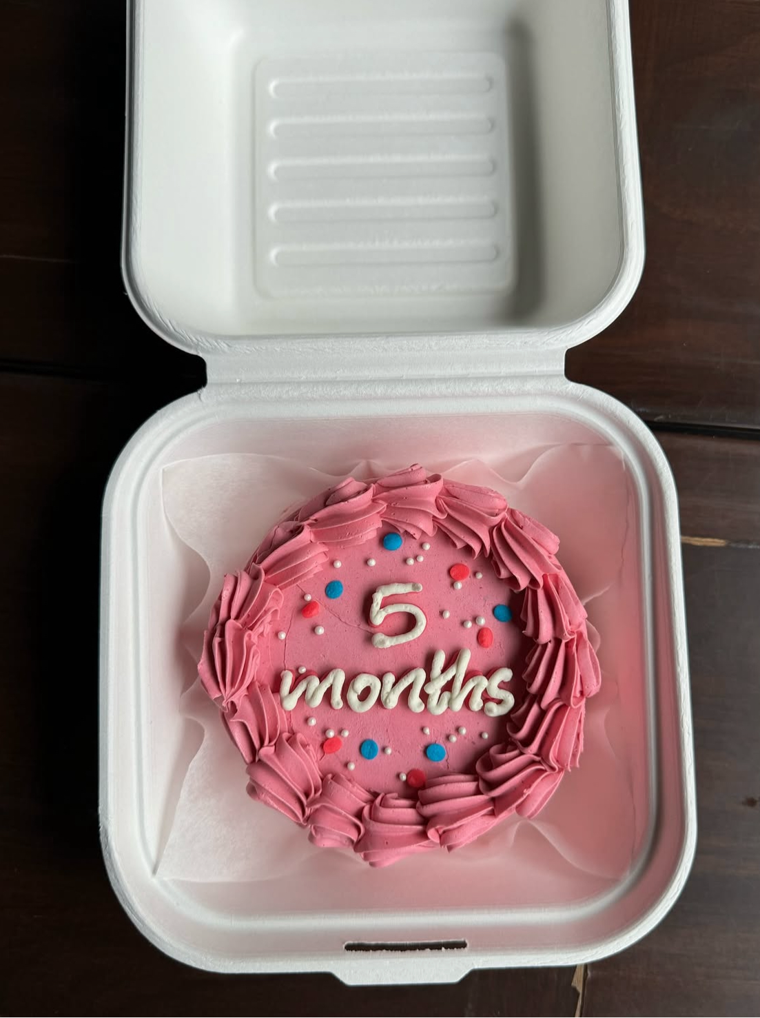 Mini birthday cake(lunch box cake)