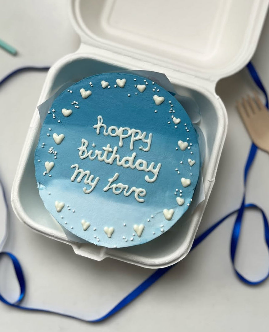 Mini birthday cake(lunch box cake)