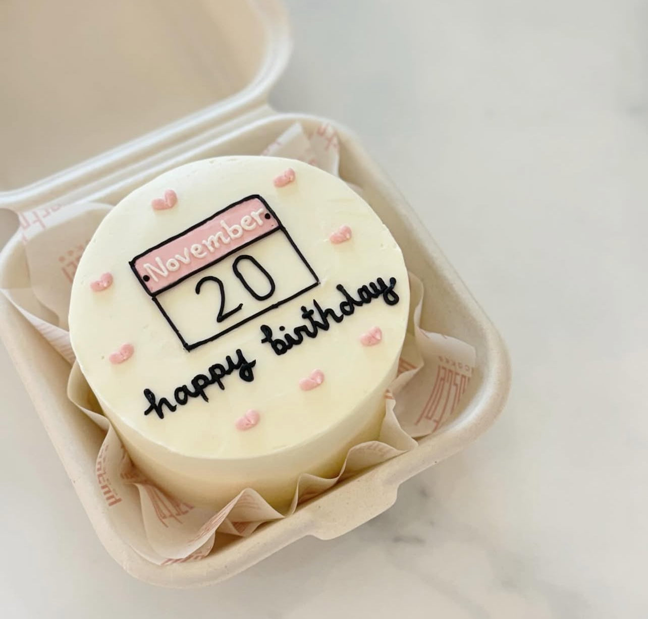 Mini birthday cake(lunch box cake)