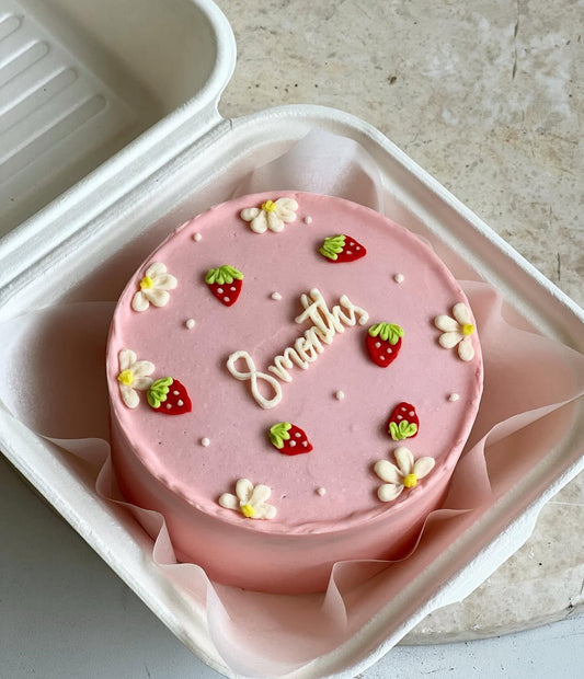 Mini birthday cake(lunch box cake)